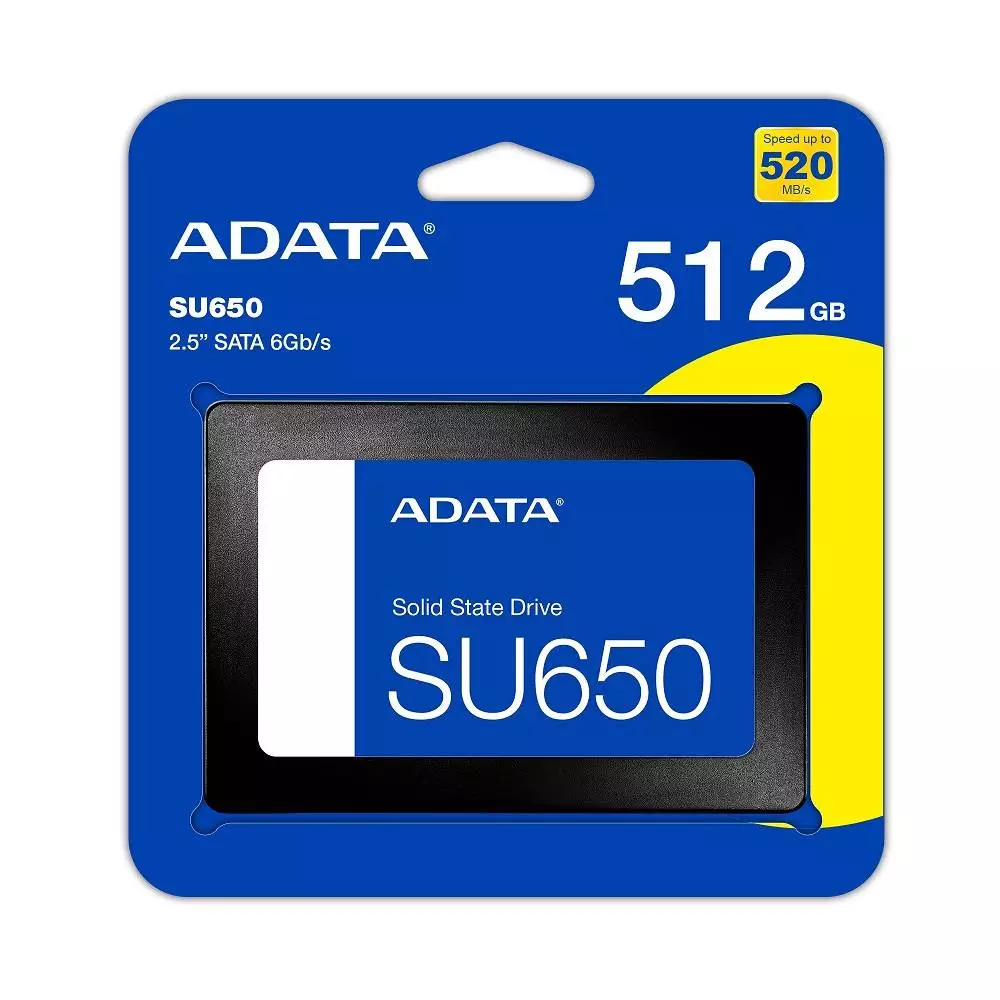 Диск SSD Adata SU650 512GB 2.5" SATAIII 6Gb/s 3D NAND - ASU650SS-512GT-R
