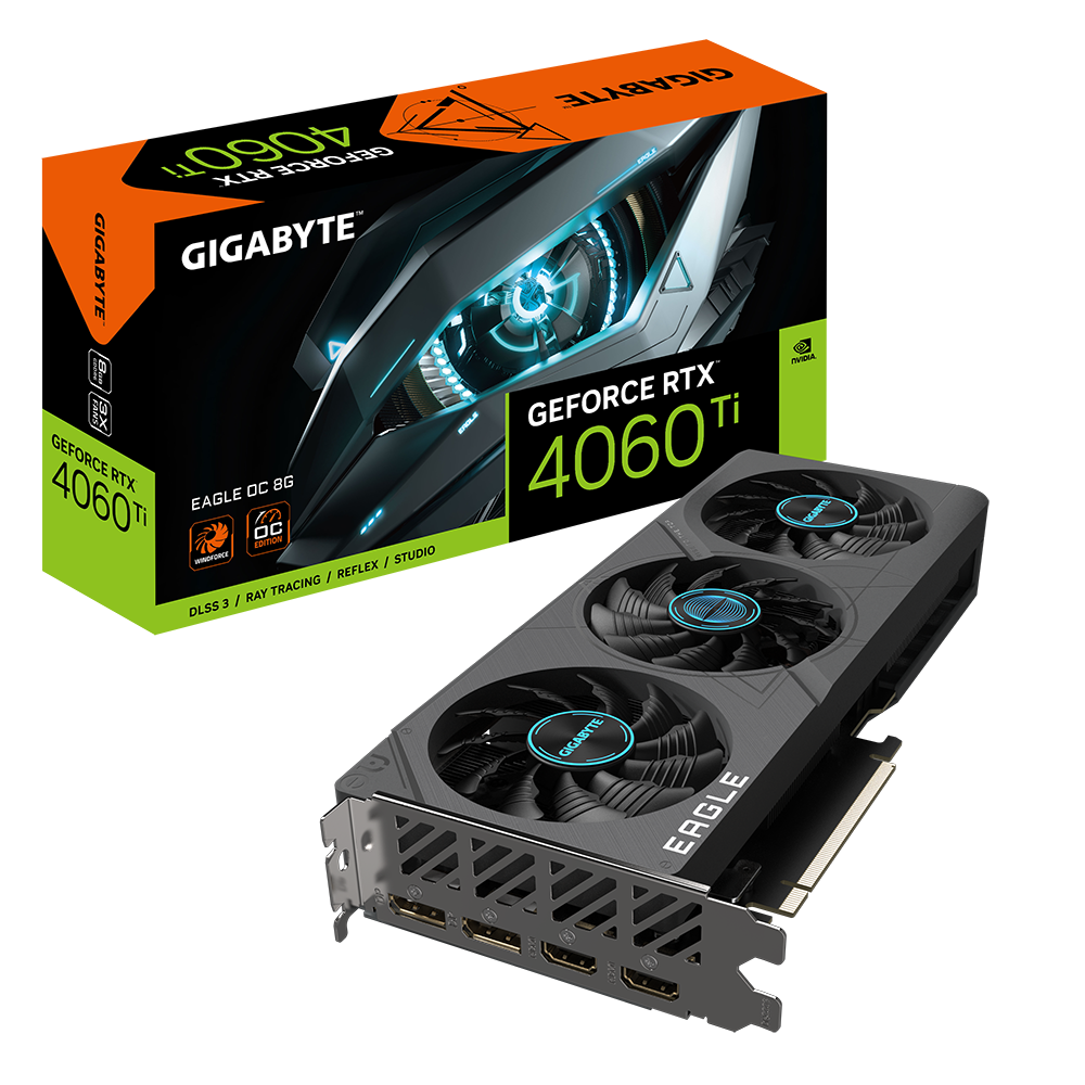 Видео карта Gigabyte GeForce RTX 4060 Ti EAGLE OC 8GB GDDR6