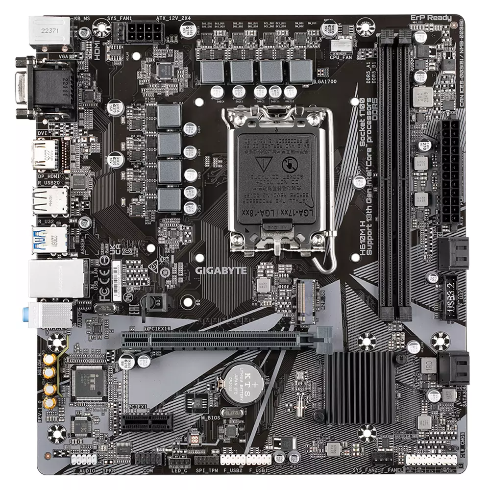 Дънна платка Gigabybte H610M-H mATX LGA1700 DDR5 