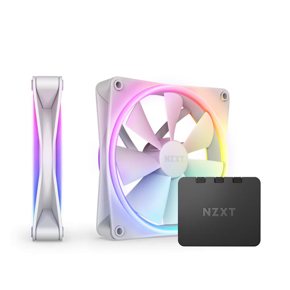 Вентилатори NZXT F140 RGB Duo White 2 бр + RGB Контролер