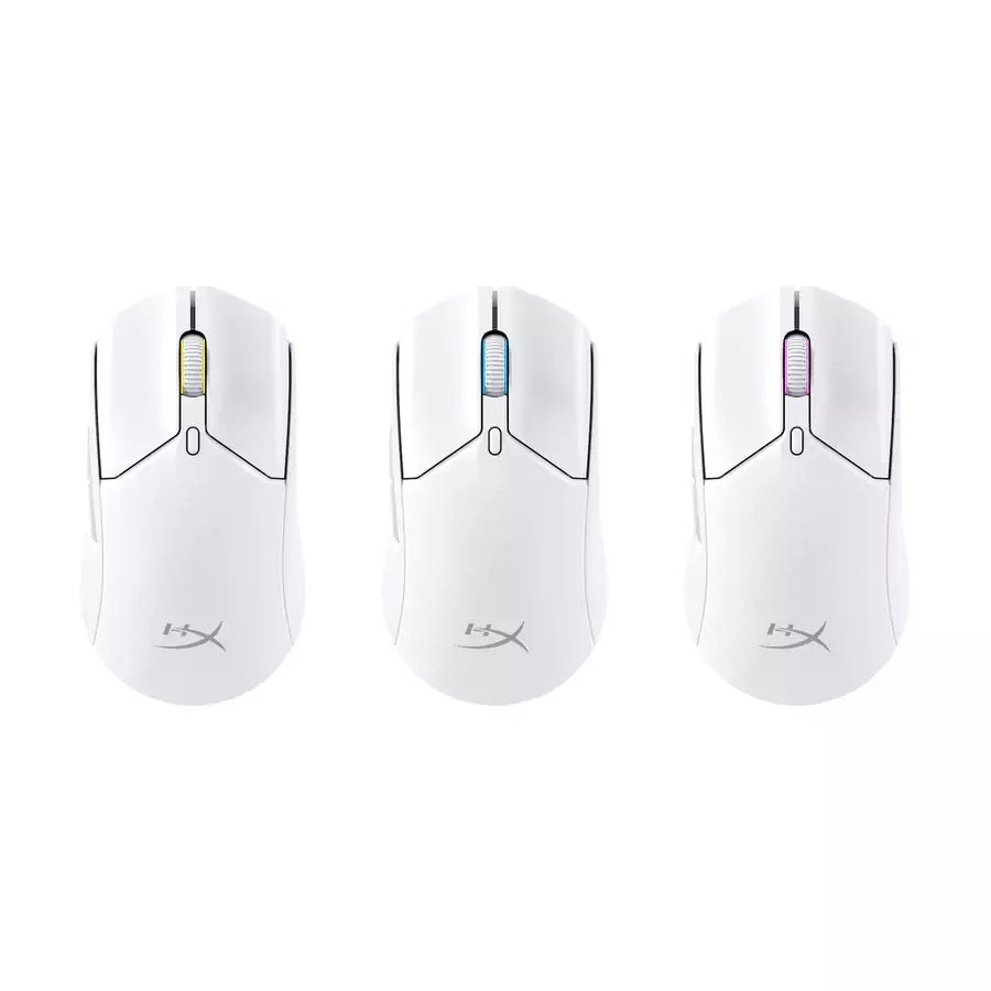 Безжична геймърска мишка HyperX Pulsefire Haste 2 Wireless RGB Бяла