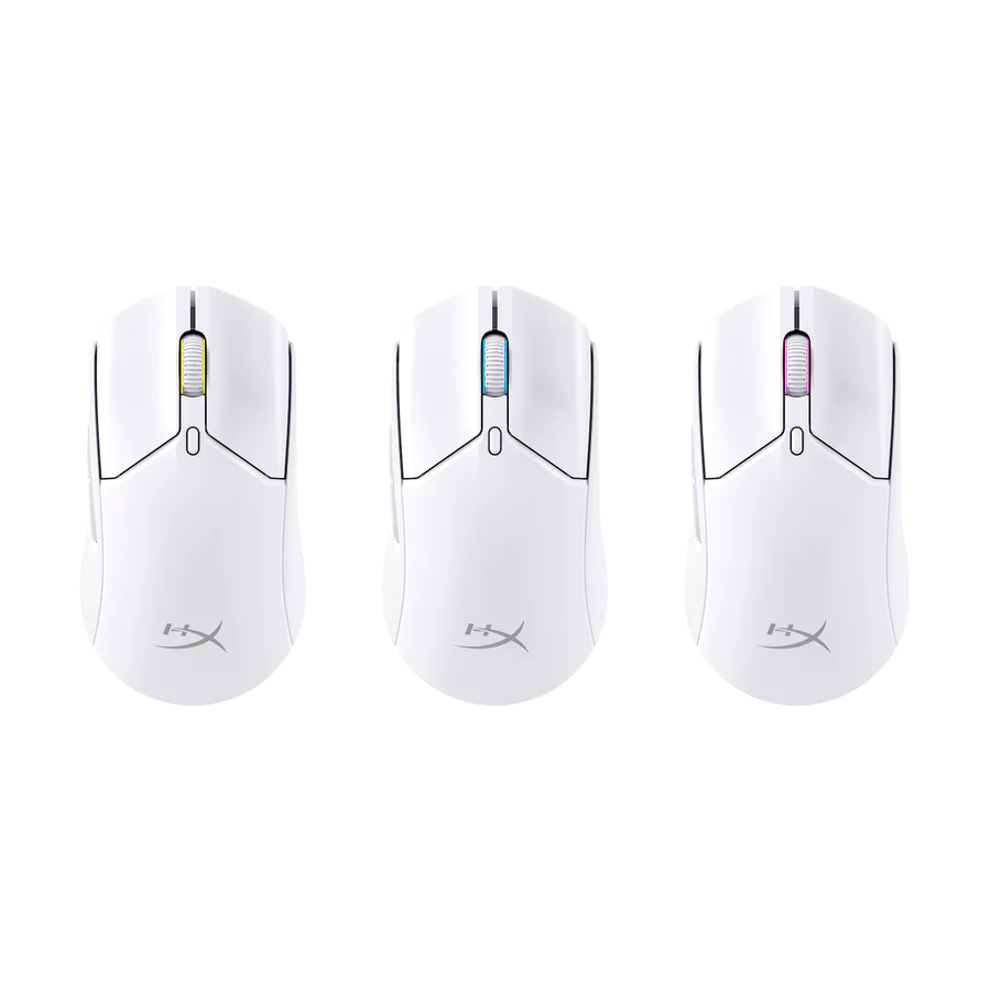 Безжична геймърска мишка HyperX Pulsefire Haste 2 Wireless RGB Бяла