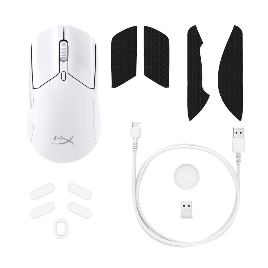 Безжична геймърска мишка HyperX Pulsefire Haste 2 Wireless RGB Бяла