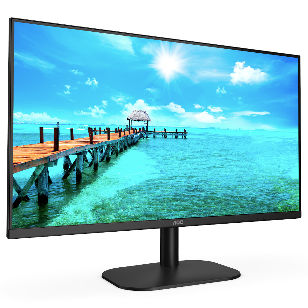 Монитор AOC 24B2XDA, 23.8", IPS, FHD 1920x1080, 75Hz, 4ms, VGA, DVI, HDMI