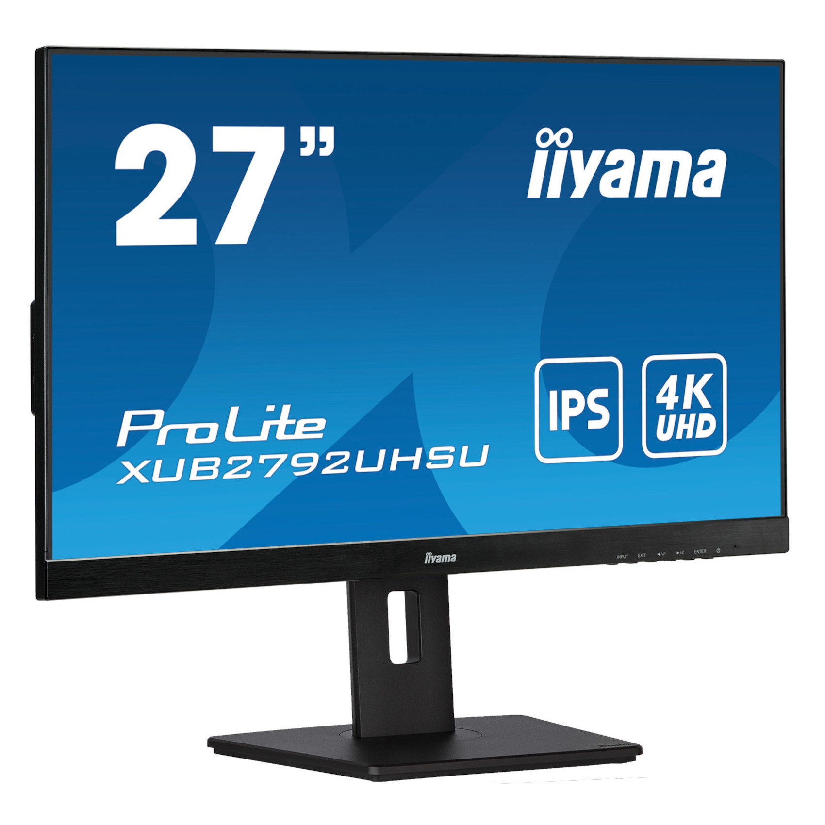 Монитор IIYAMA XUB2792UHSU-B5, 27", IPS, 4K UHD 3840x2160, 60Hz, 4ms, PIP, HDMI, DP, USB