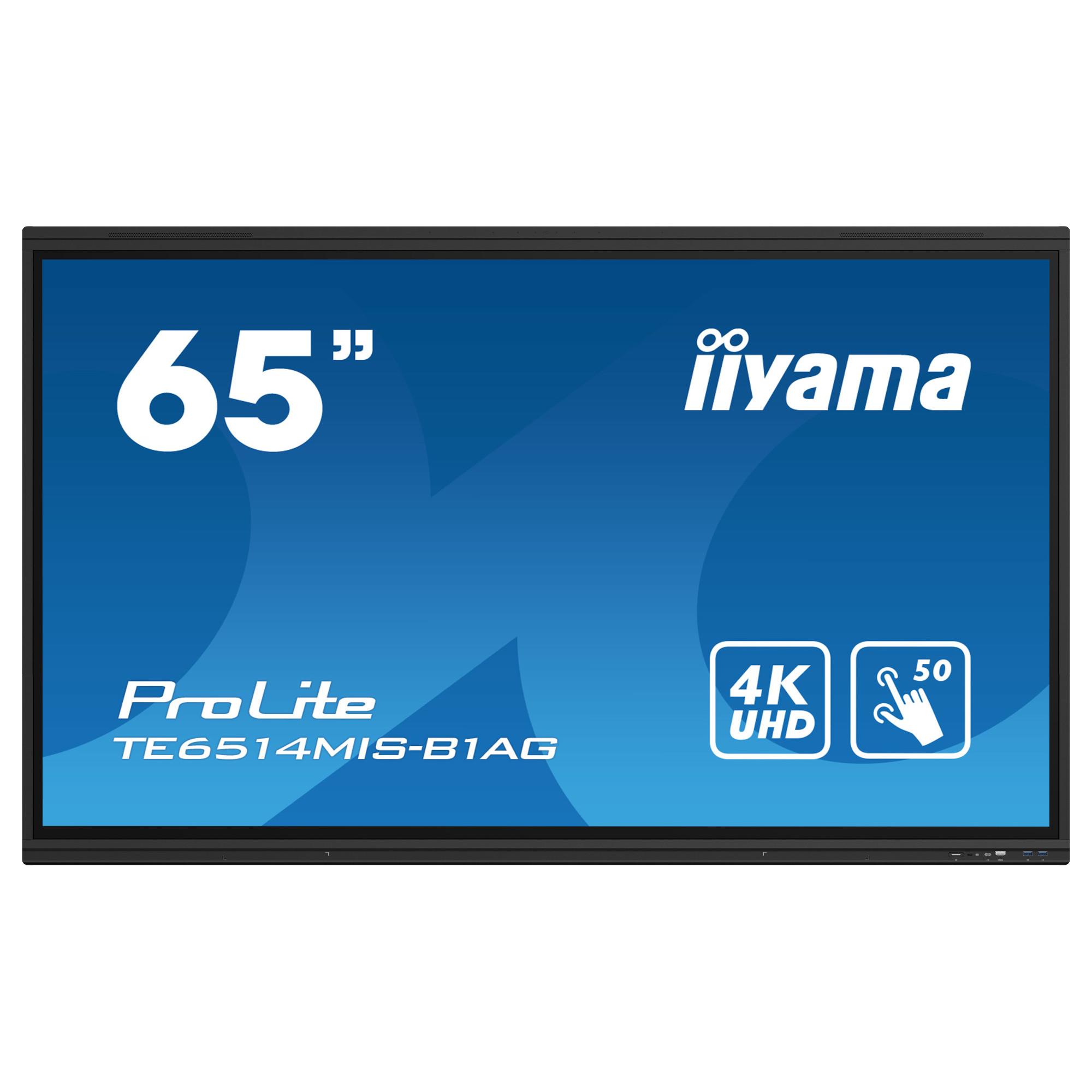 Тъч Дисплей IIYAMA TE6514MIS-B1AG, 65", VA, 4K UHD 3840x2160, 6.5ms, HDMI, DP, USB, Android 13