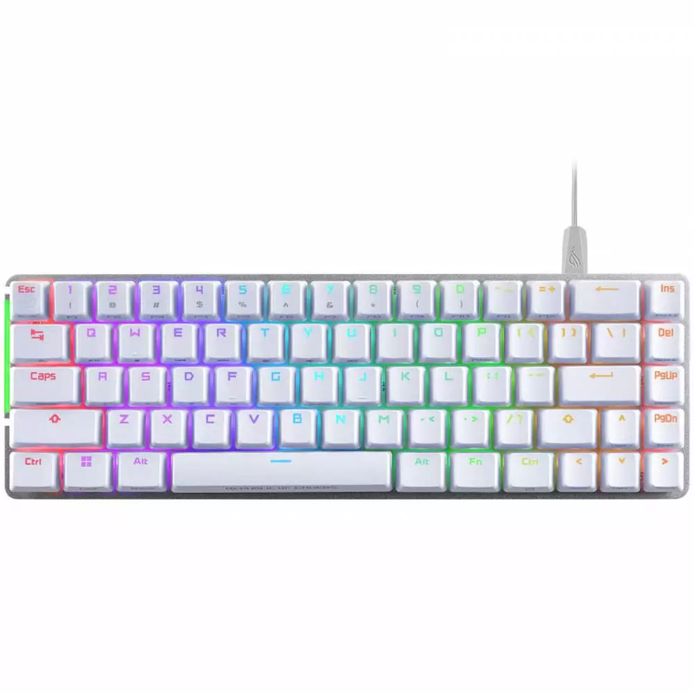 Геймърска клавиатура ASUS ROG Falchion Keyboard Ace White - 90MP0346-BKUA11
