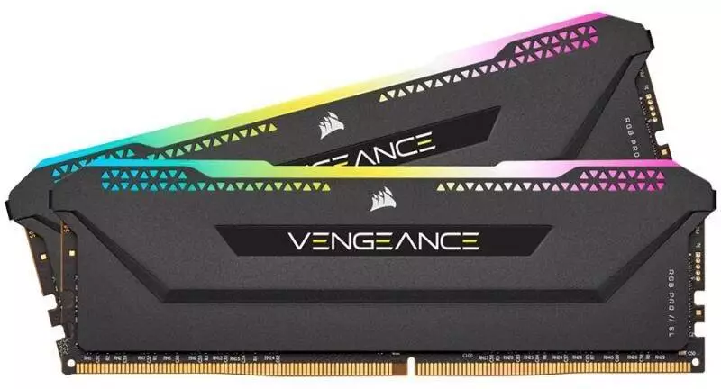 Памет Corsair Vengeance RGB PRO SL Black 32GB (2x16GB) DDR4 3600MHz CL18 - CMH32GX4M2D3600C18