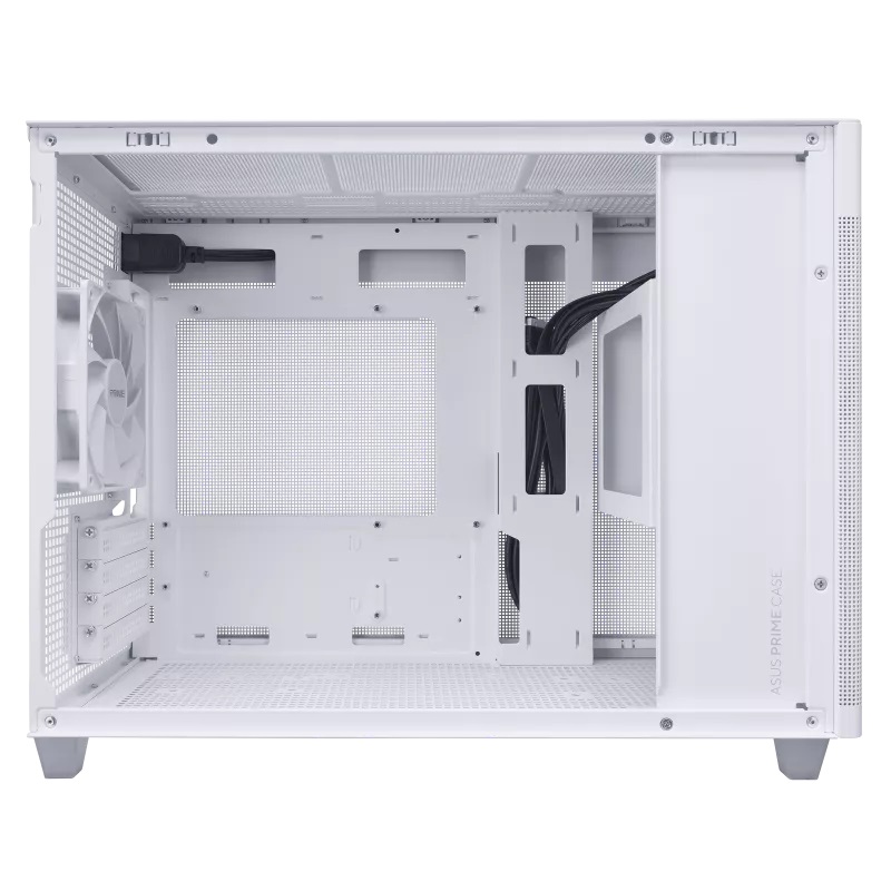 Boîtier ASUS PRIME AP201 TG MicroATX Blanc - 90DC00G3-B39010