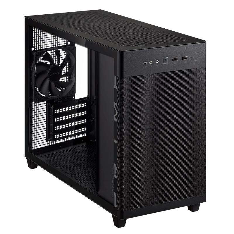 Кутия ASUS PRIME AP201 TG MicroATX Black - 90DC00G0-B39010