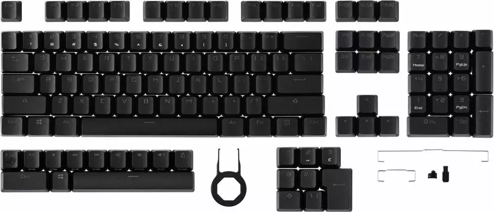 Капчки за механична клавиатура ASUS ROG RX PBT Doubleshot Keycap - 90MP02P0-BAUA00 