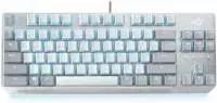 Геймърска механична клавиатура ASUS ROG Strix Scope NX TKL Moonlight White RGB - 90MP02B6-BKUA00