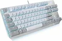 Геймърска механична клавиатура ASUS ROG Strix Scope NX TKL Moonlight White RGB - 90MP02B6-BKUA00