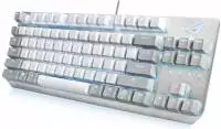 Геймърска механична клавиатура ASUS ROG Strix Scope NX TKL Moonlight White RGB - 90MP02B6-BKUA00