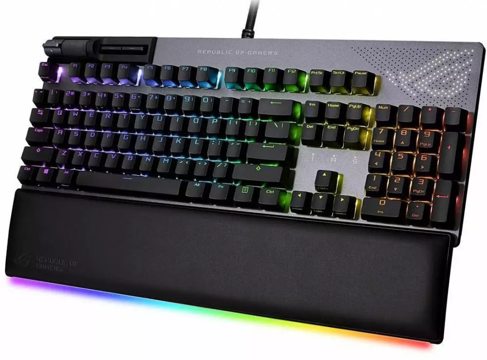 Геймърска механична клавиатура ASUS ROG Strix Flare II Animate RGB - 90MP02E6-BKUA01