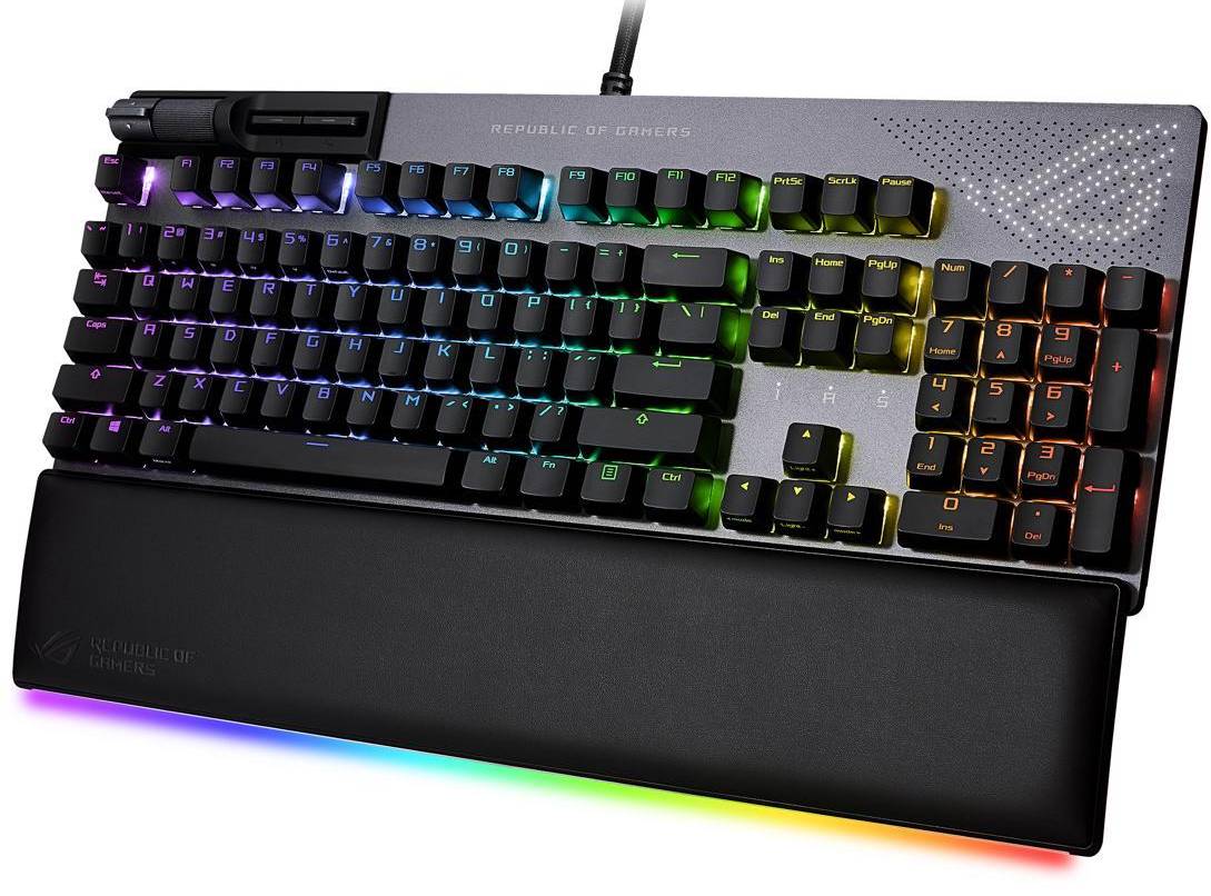 Геймърска механична клавиатура ASUS ROG Strix Flare II Animate RGB - 90MP02E6-BKUA01