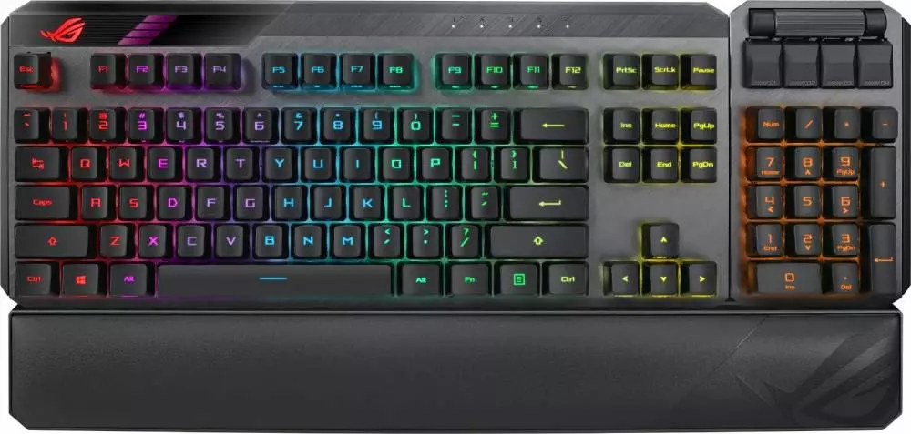 Геймърска механична клавиатура ASUS ROG Claymore II TKL Wireless RGB - 90MP01W0-BKUA01