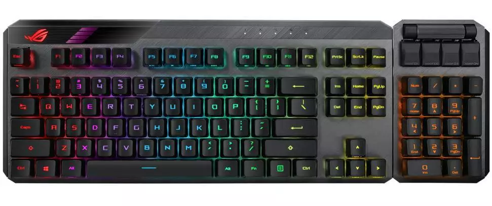 Геймърска механична клавиатура ASUS ROG Claymore II TKL Wireless RGB - 90MP01W0-BKUA01