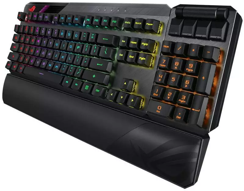 Геймърска механична клавиатура ASUS ROG Claymore II TKL Wireless RGB - 90MP01W0-BKUA01
