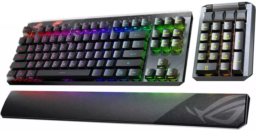 Геймърска механична клавиатура ASUS ROG Claymore II TKL Wireless RGB - 90MP01W0-BKUA01