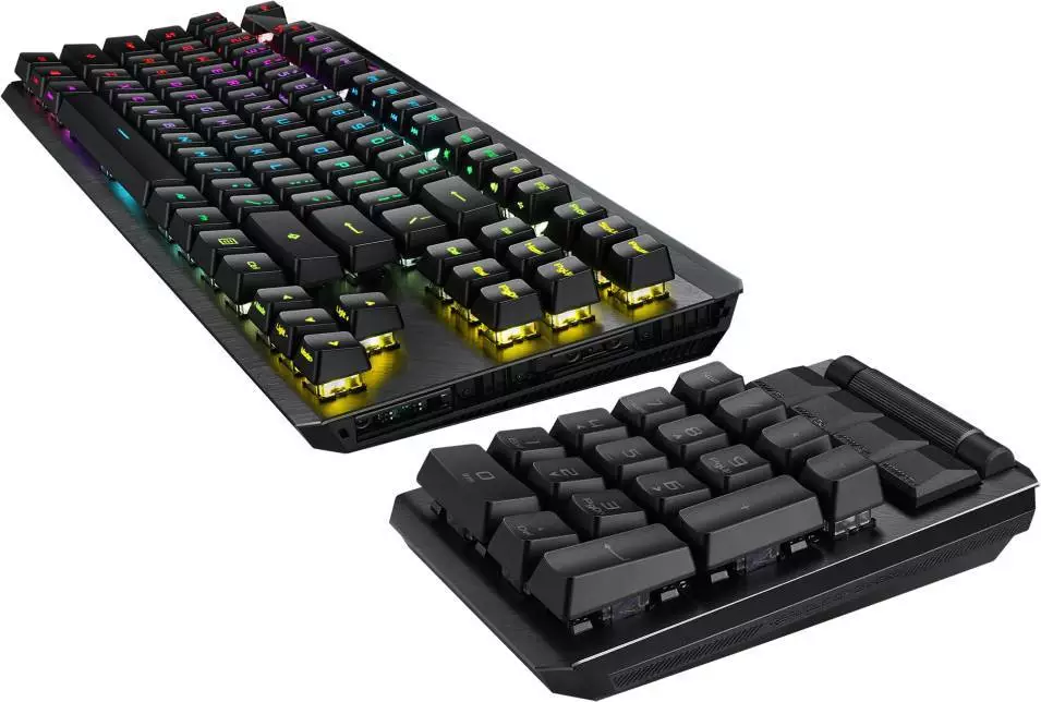 Геймърска механична клавиатура ASUS ROG Claymore II TKL Wireless RGB - 90MP01W0-BKUA01