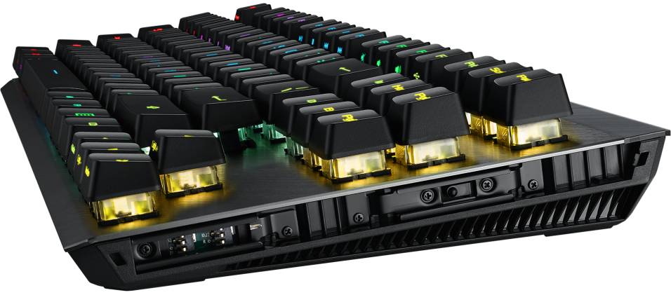 Геймърска механична клавиатура ASUS ROG Claymore II TKL Wireless RGB - 90MP01W0-BKUA01