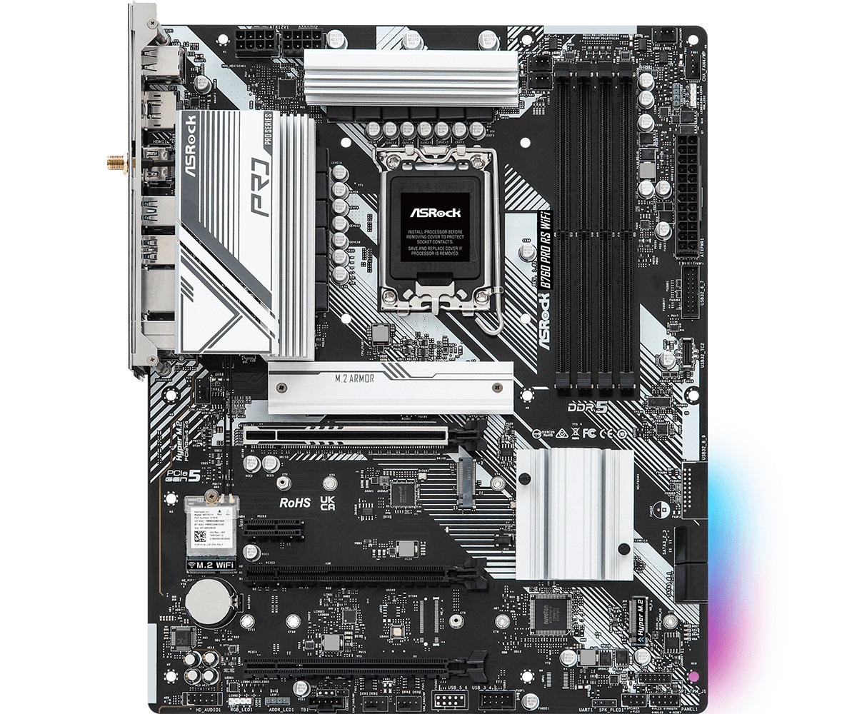Дънна платка Asrock B760 PRO RS WIFI LGA1700 DDR5