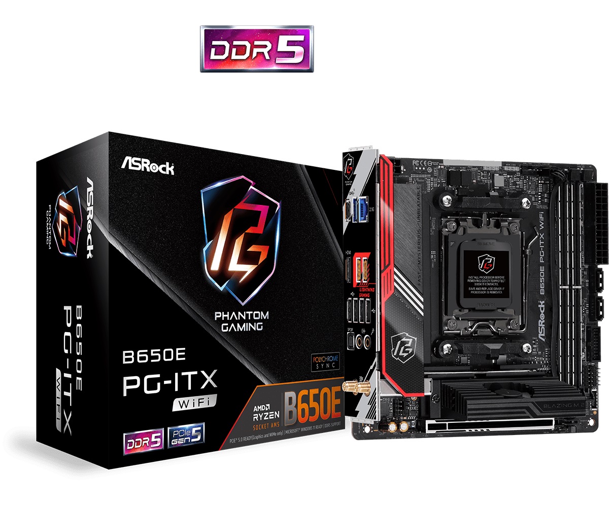 Дънна платка Asrock B650E PG-ITX WIFI AM5