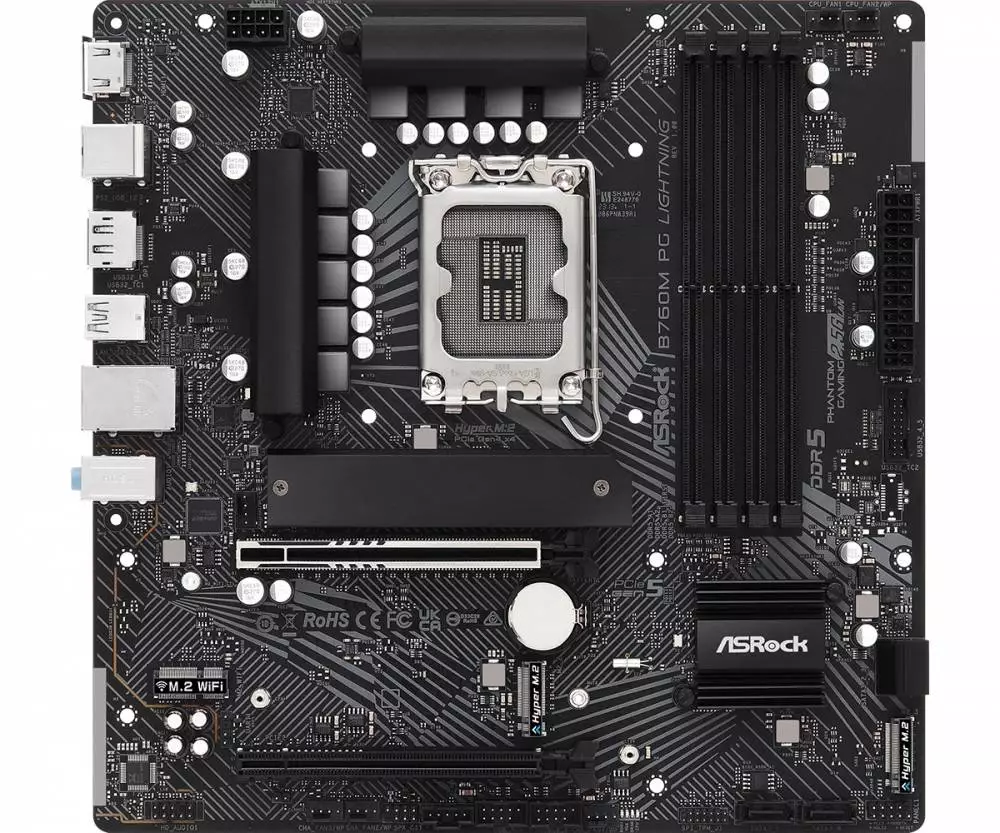 Дънна платка Asrock B760M PG LIGHTNING LGA1700 DDR5
