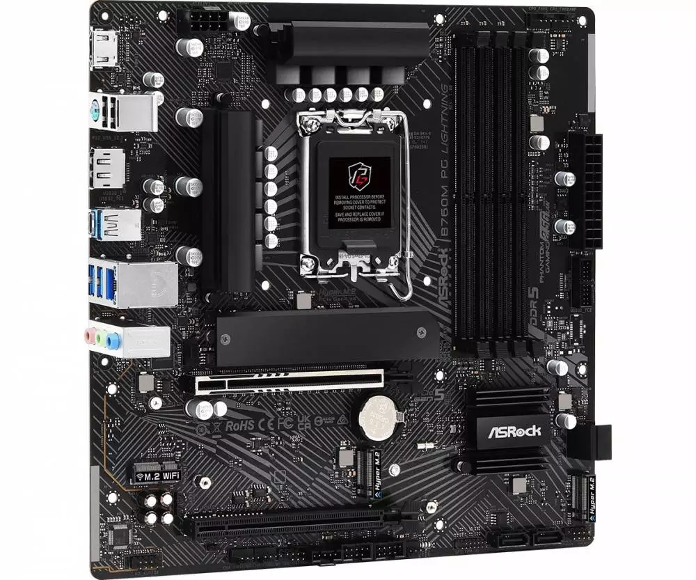 Дънна платка Asrock B760M PG LIGHTNING LGA1700 DDR5