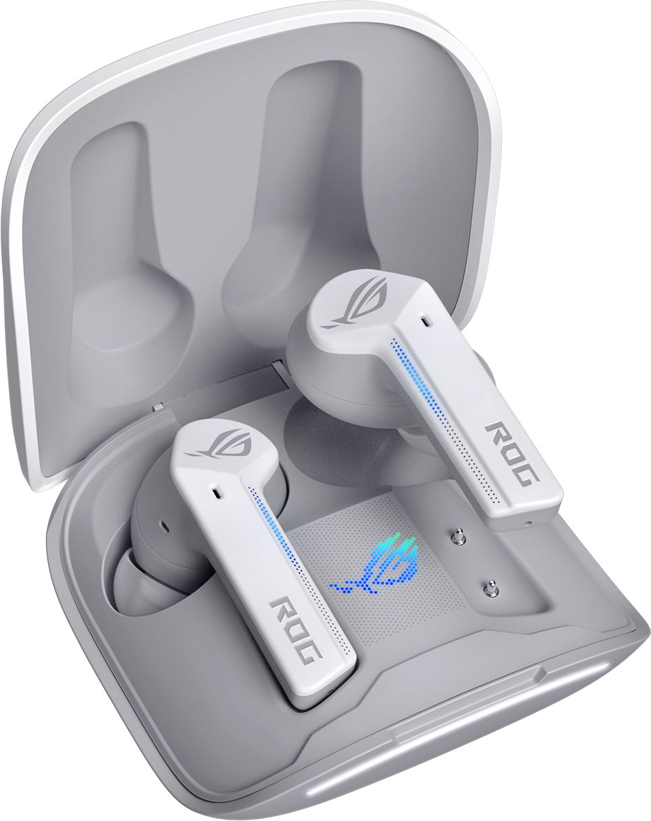 Геймърски безжични слушалки ASUS ROG CETRA TRUE WIRELESS White - 90YH03X1-B5UA00