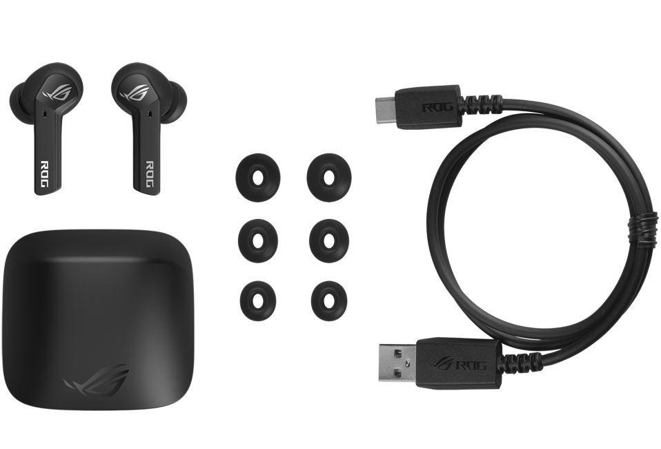 Геймърски безжични слушалки ASUS ROG Cetra True Wireless Black - 90YH03G1-B5UA00