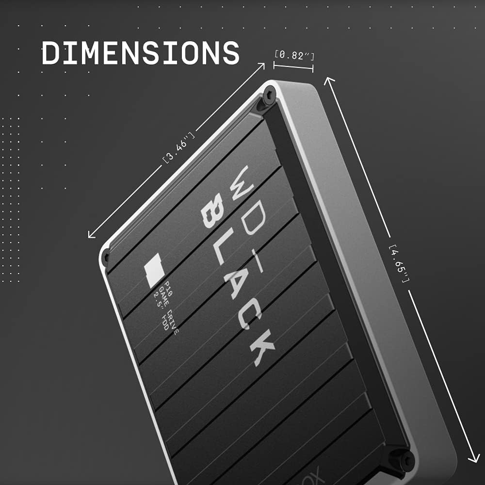 Външен диск WD Black P10 Game Drive for Xbox 4TB, USB 3.2, 2.5", Black/White RTL - WDBA5G0040BBK-WESN