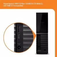 Външен диск WD My Book 8TB HDD USB 3.0 3.5" RTL - WDBBGB0080HBK-EESN