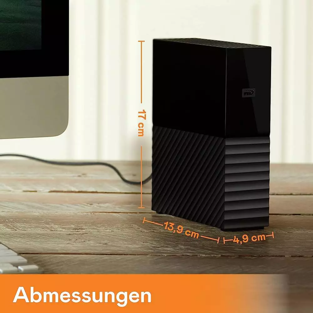 Външен диск WD My Book 8TB HDD USB 3.0 3.5" RTL - WDBBGB0080HBK-EESN