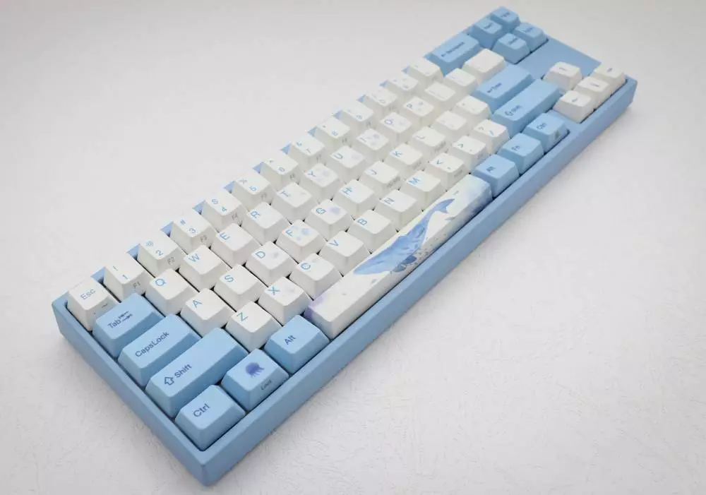Геймърскa клавиатура Ducky x Varmilo Miya Sea Melody 65% Cherry MX Silent Red