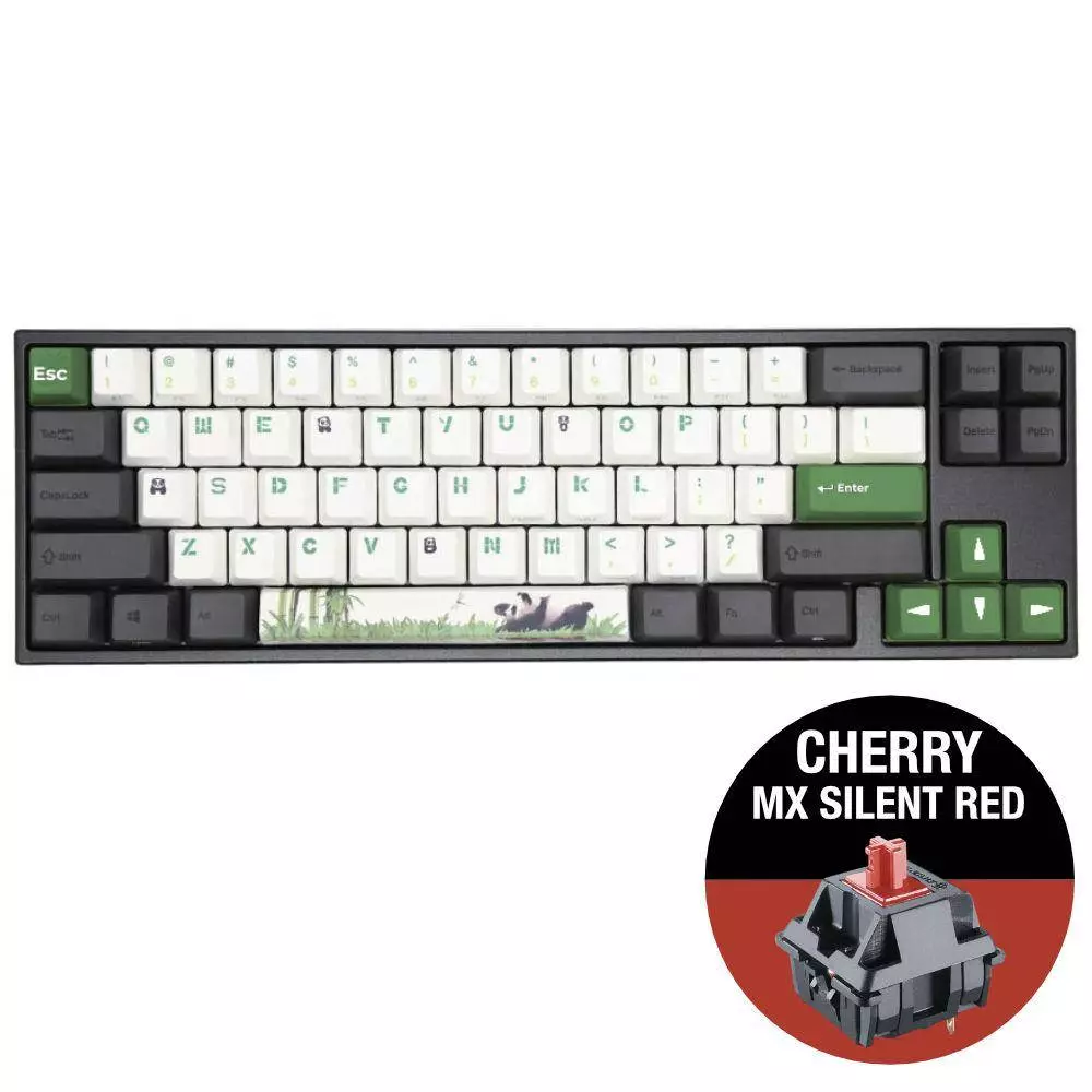 Πληκτρολόγιο παιχνιδιών Ducky x Varmilo Miya Panda V2 65% Cherry MX Silent Red