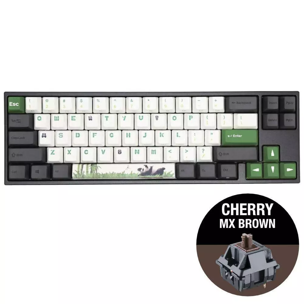 Геймърскa клавиатура Ducky x Varmilo Miya Panda V2 65% Cherry MX Brown