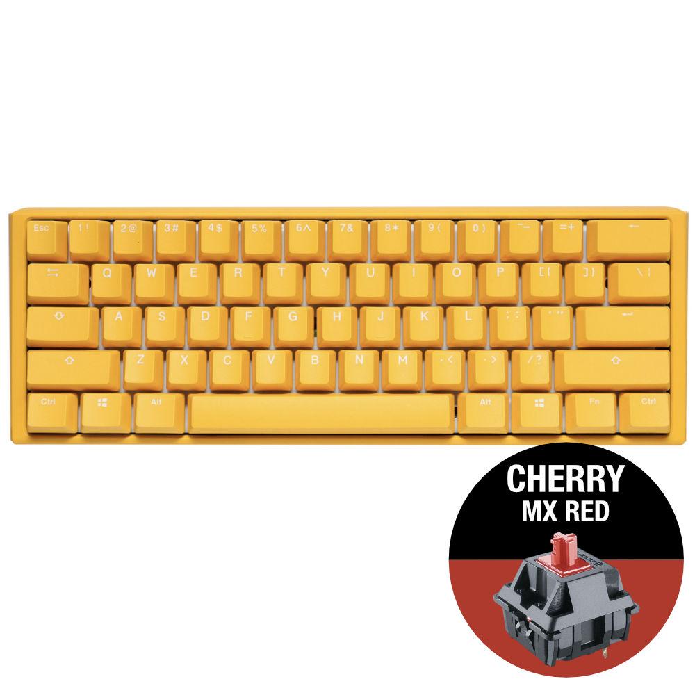 Геймърскa клавиатура Ducky One 3 Yellow Mini 60% Cherry MX Red