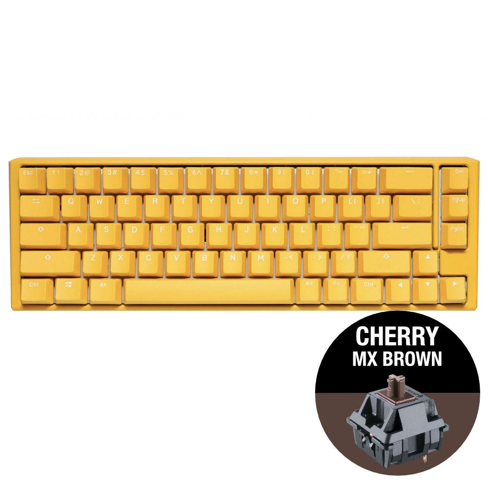 Геймърскa клавиатура Ducky One 3 Yellow SF 65% Cherry MX Brown