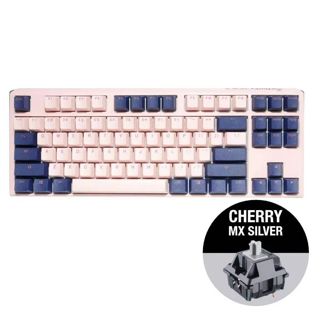Геймърскa клавиатура Ducky One 3 Fuji TKL Cherry MX Silver
