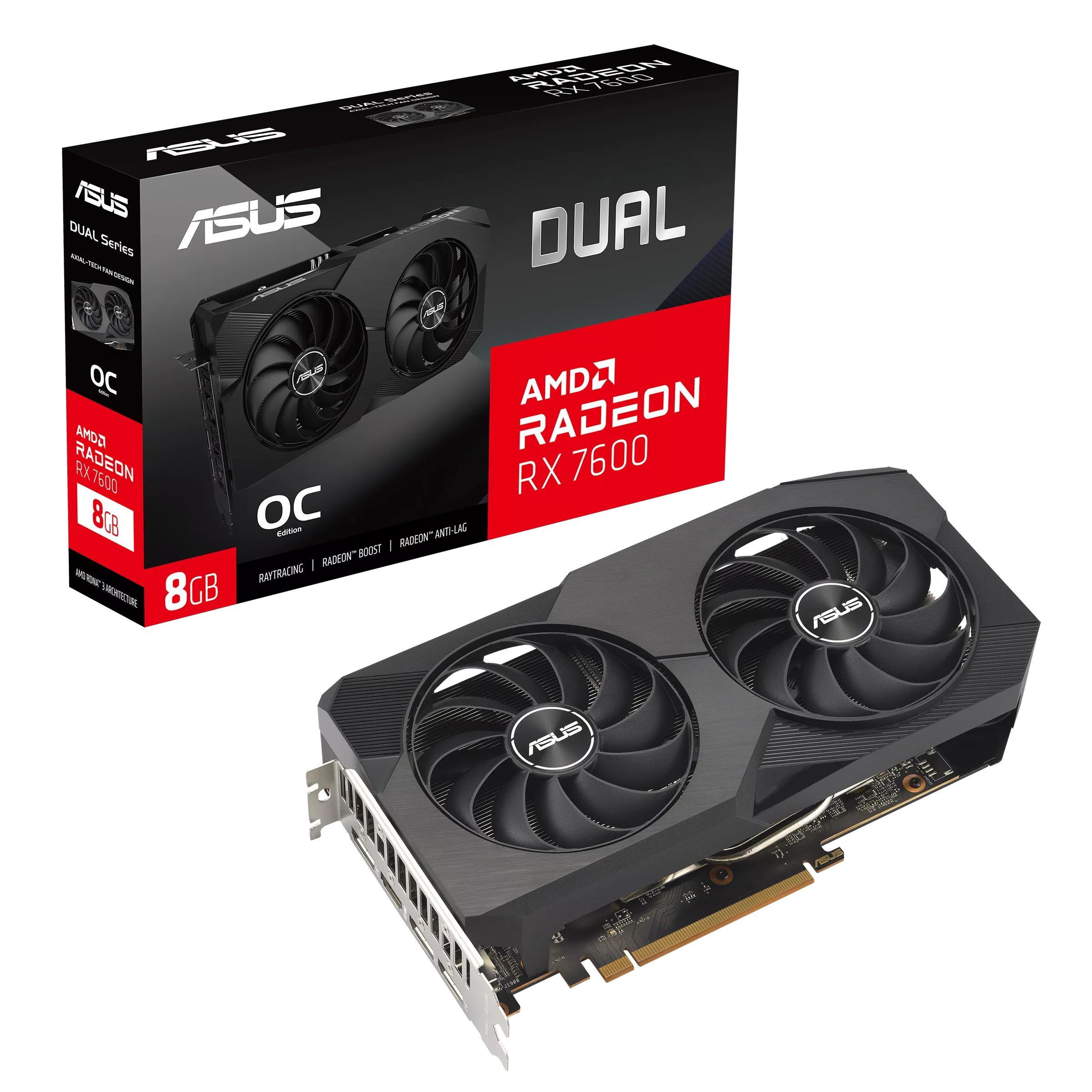 Видео карта ASUS Dual Radeon RX 7600 OC Edition 8GB GDDR6