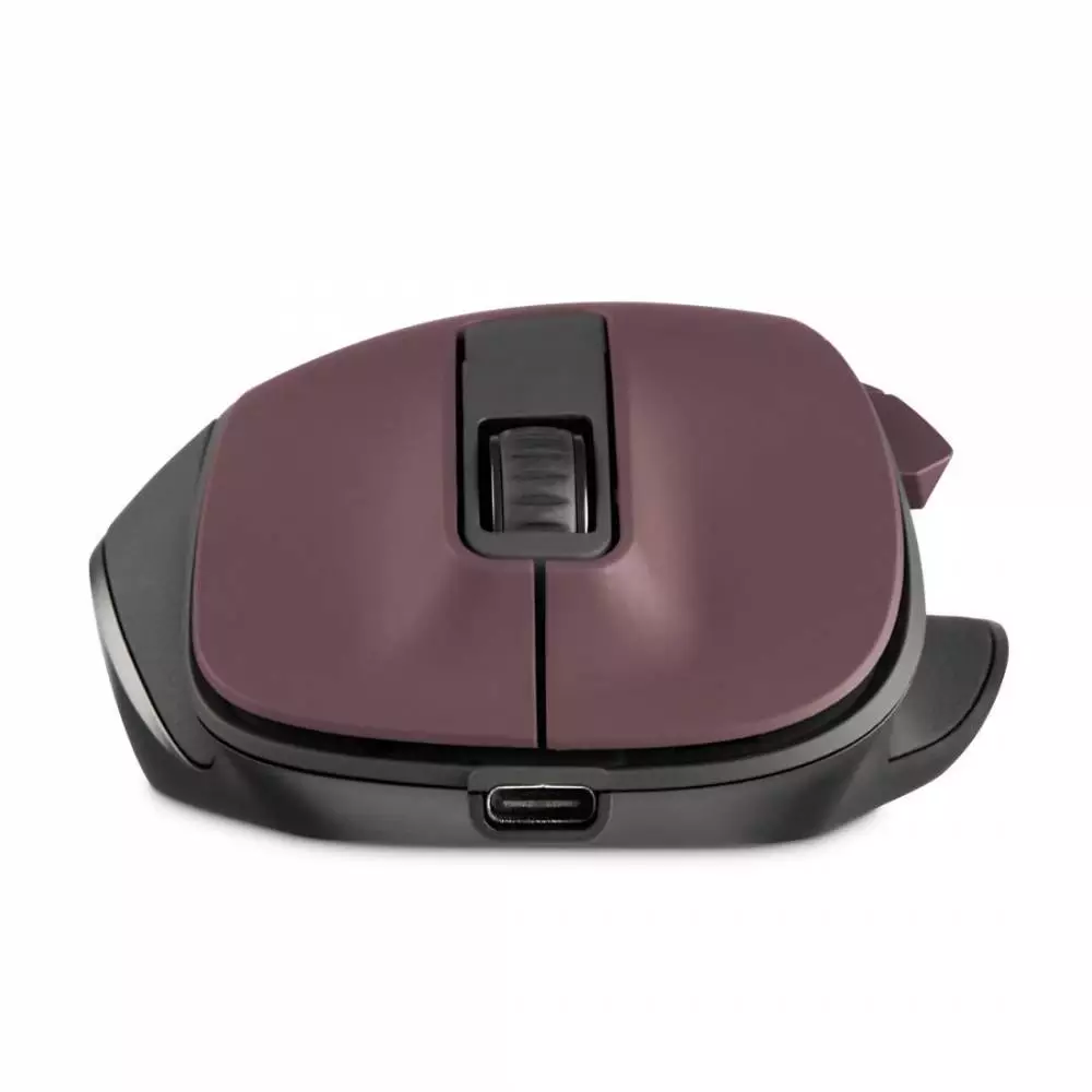 Безжична оптична мишка HAMA MW-500 Recharge , бордо, 6 бут.,800/1200/1600 dpi, безшумна