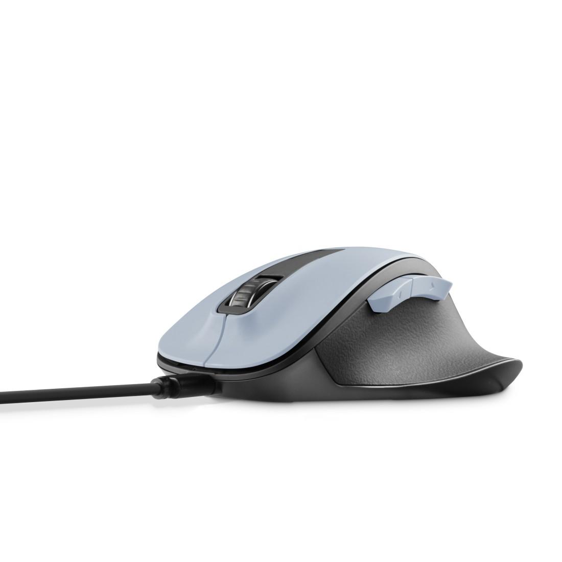 Безжична оптична мишка HAMA MW-500 Recharge, светло синьо, 6 бут.,800/1200/1600 dpi, безшумна