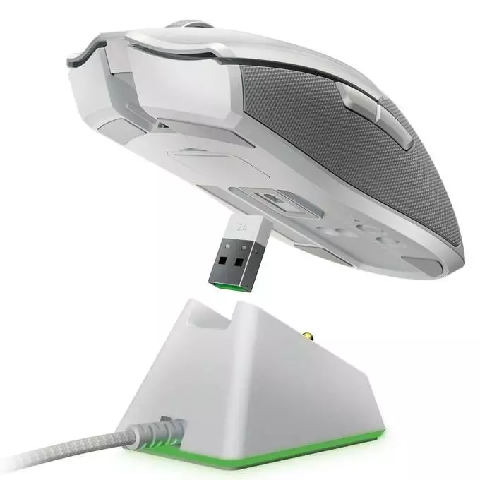 Геймърска мишка Razer Viper Ultimate Mercury Edition - RZ01-03050400-R3M1