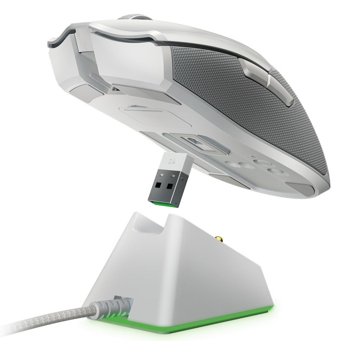 Геймърска мишка Razer Viper Ultimate Mercury Edition - RZ01-03050400-R3M1