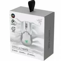 Геймърска мишка Razer Viper Ultimate Mercury Edition - RZ01-03050400-R3M1