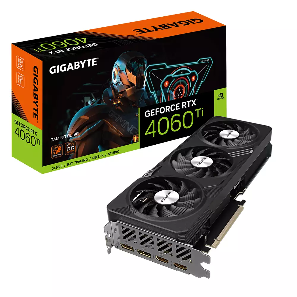 Видео карта Gigabyte GeForce RTX 4060 Ti GAMING OC 8GB GDDR6