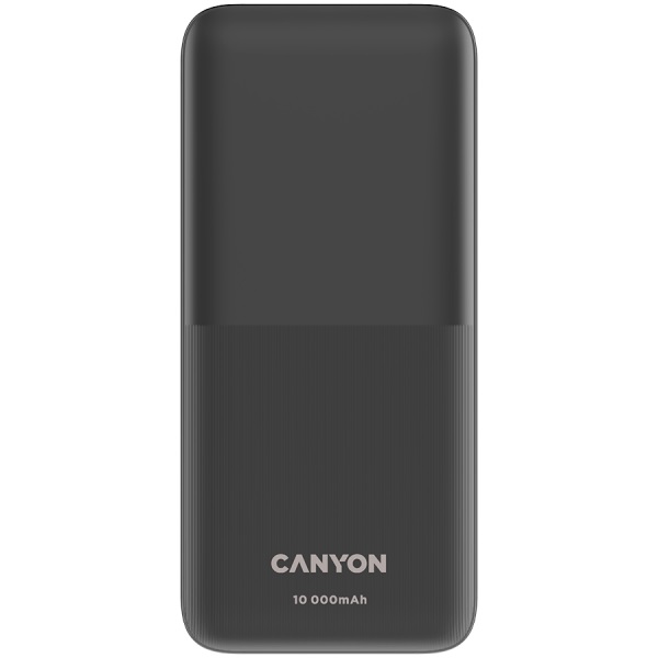Външна батерия CANYON PB-1010, Power bank 10000mAh Li-pol battery, USB Type-C, Micro USB - CNE-CPB1010B 