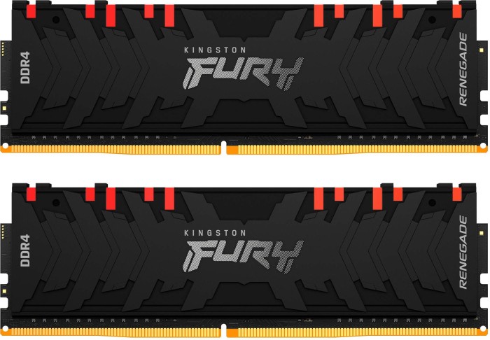 Памет Kingston FURY Renegade Black RGB 64GB (2x32GB) DDR4 3600MHz CL18 - KF436C18RBAK2/64 